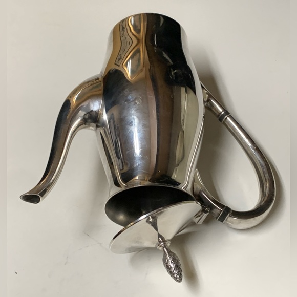 Mid Century Vintage Gorham Silver Paul Revere Pineapple Finial Coffee Pot Carafe - Picture 5 of 16